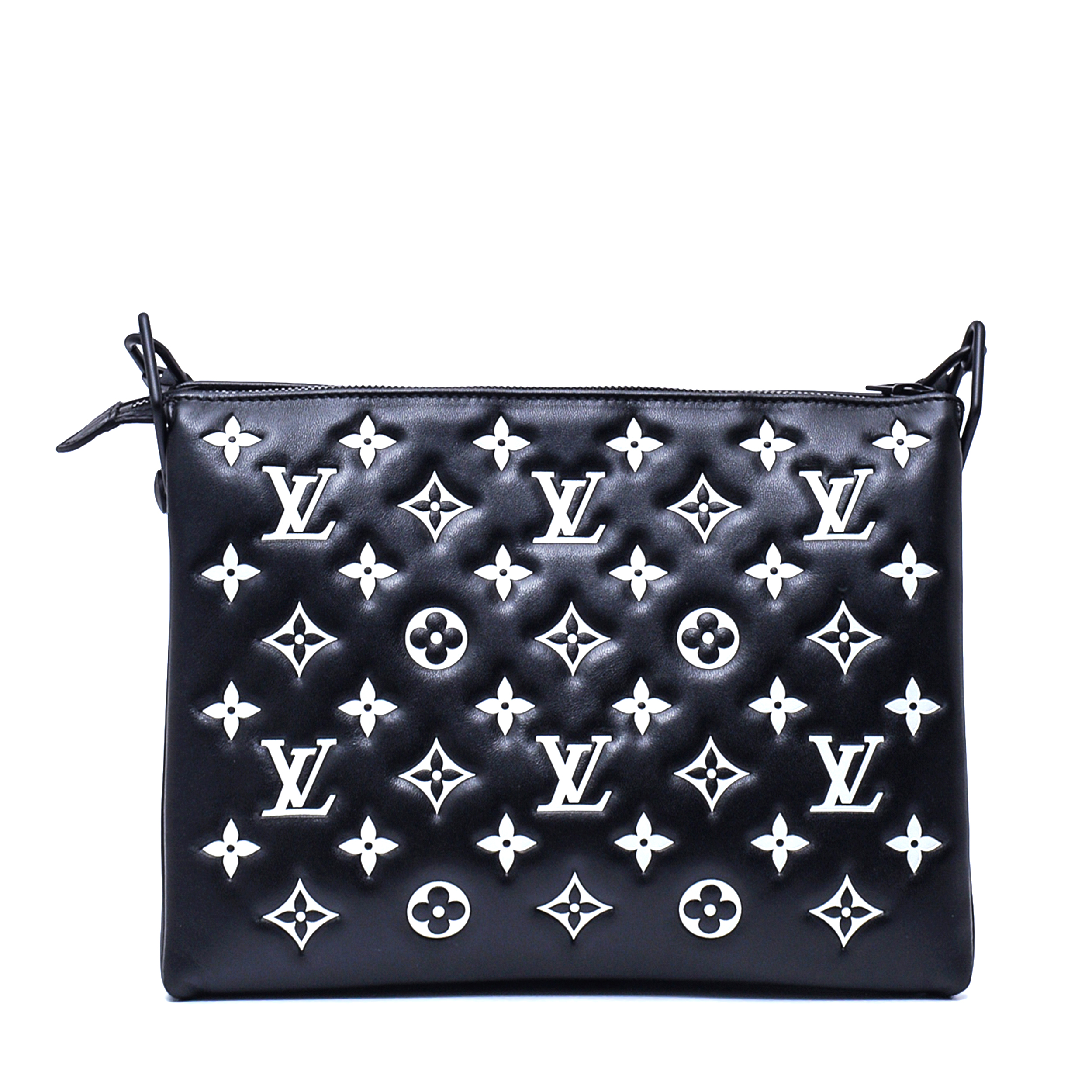 Louis Vuitton - Black Embossed Puffy Monogram Coussin PM Bag